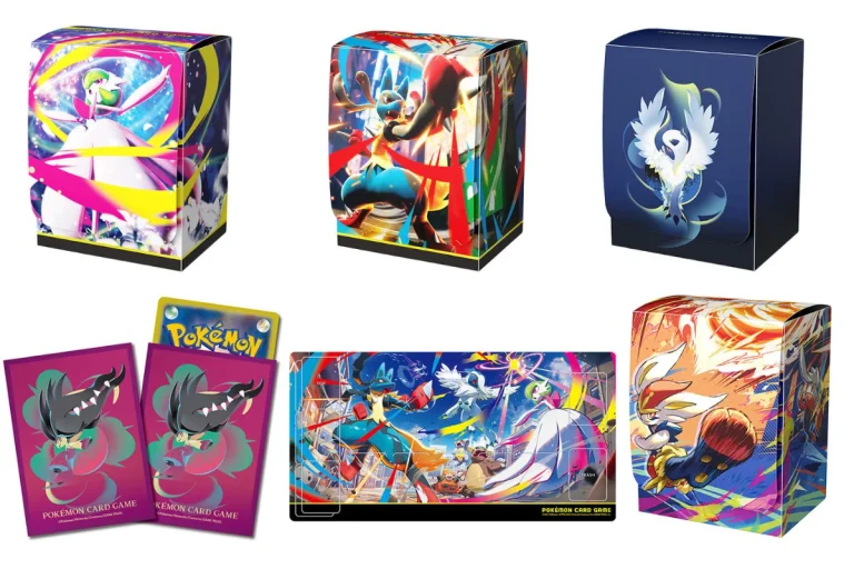 ¡Mega novedades en Japón! Pokémon Center revela nuevos accesorios TCG con megaevoluciones para agosto